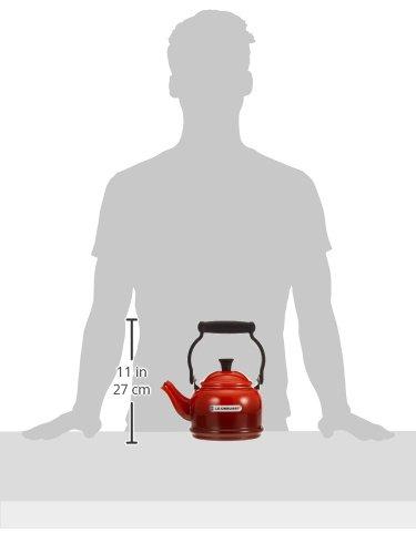 Le Creuset Demi Kettle, Cherry Red, Gas and Induction Compatible [Official Japanese Product]