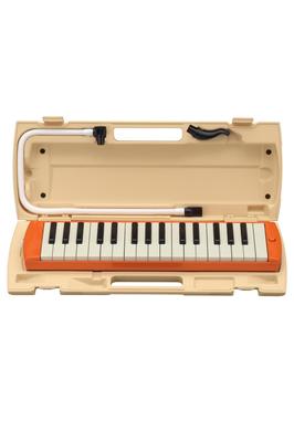 Teclado Pianica Gaita 32 Teclas Laranja Em conformidade com a Lei de Saneamento Alimentar Buscando facilidade de uso para crianças Estojo rígido de plástico de cor semelhante