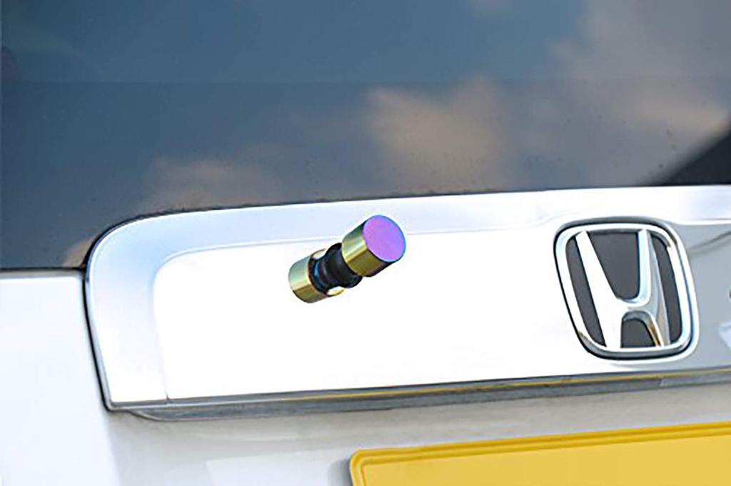 Fortune JDM Cylinder Shape Rear Wiper Titanium Polished Cap, (JRS-MTP)