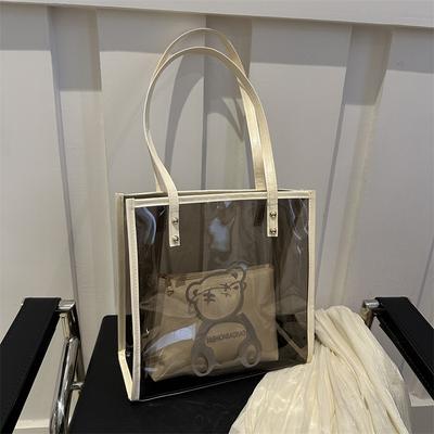 Summer Shoulder Bag Texture Pvc Mother And Child Bag Niche Versatile Underarm Bag Large Capacity Tote Bag