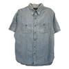 RRL Light Blue Half Sleeve Shirt Tops M Light blueUsed