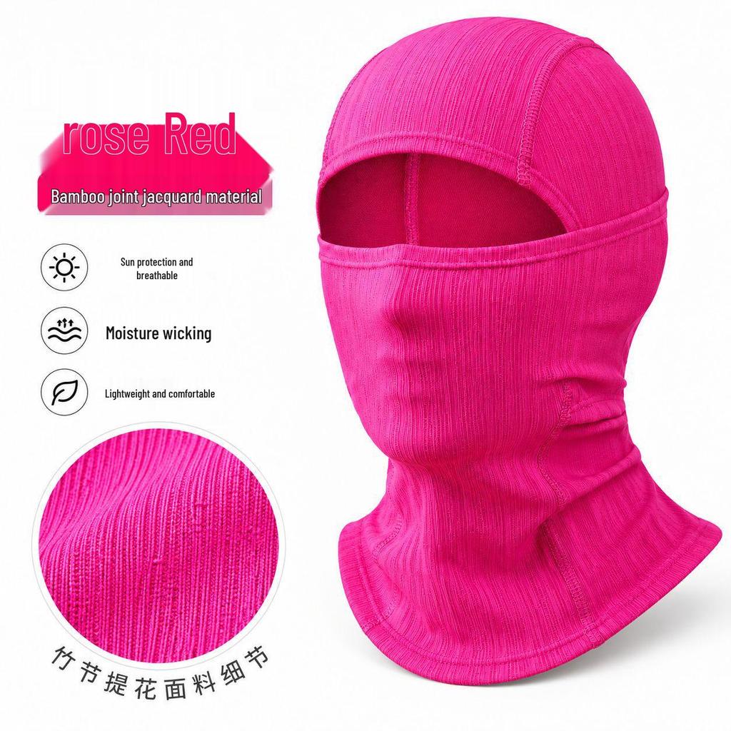 Ice Silk Windproof Cycling Mask: Sun-Protection Helmet Headwear