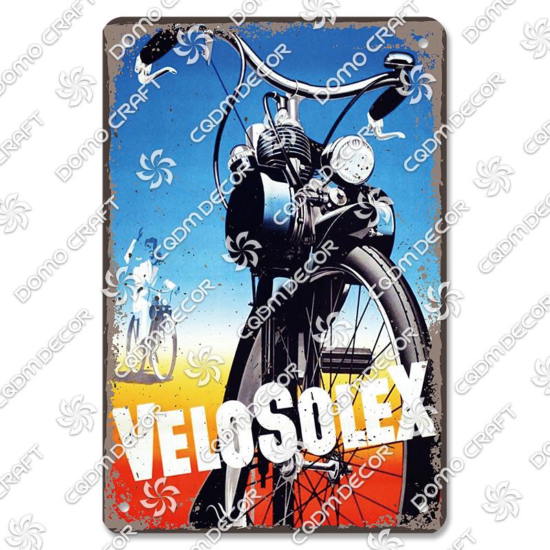 Pôster de Bicicleta Retrô Placas de Metal Estanho Ciclista Homens Mulheres Crianças Placa de Metal Decoração de Arte de Parede Garagem Bar Clube Sala de Estar Casa
