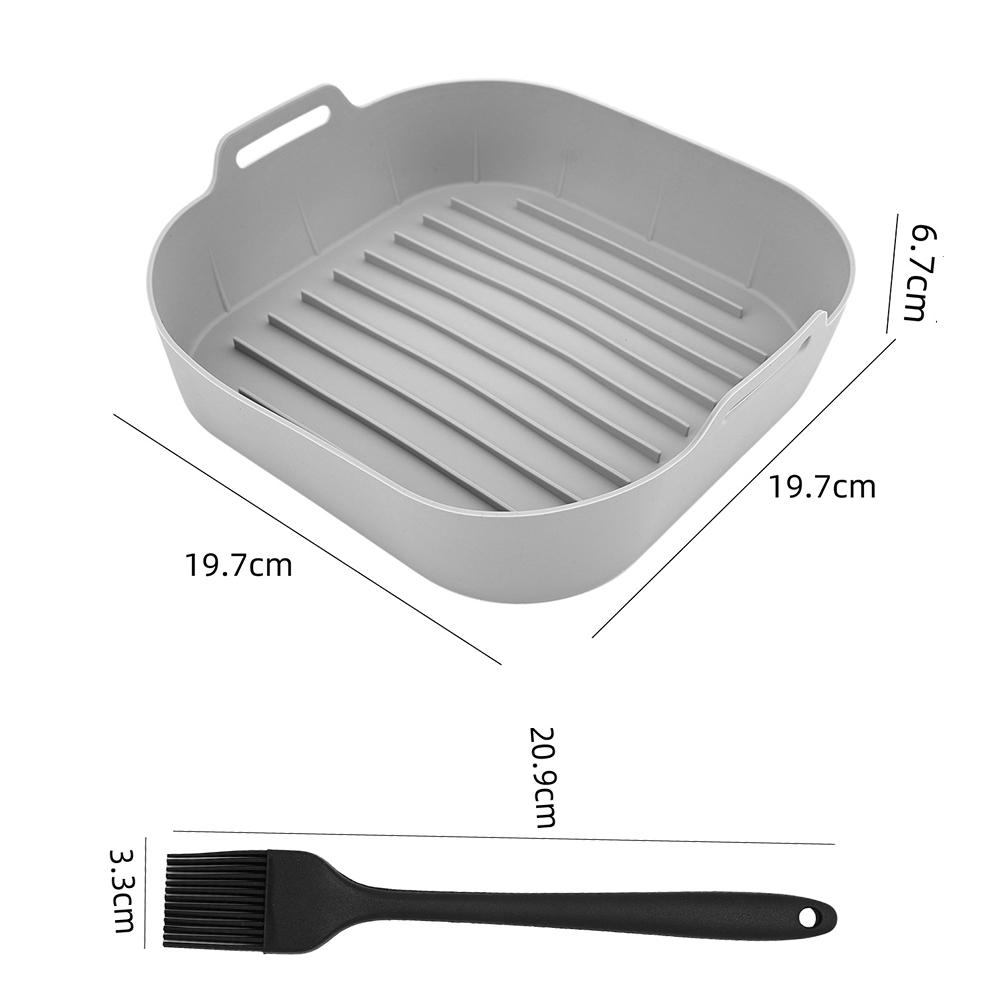 Air Fryer Silicone Pot Thick Reusable Silicone Basket Non-Stick Reusable Baking Accessory for Airfryers Accessories Air Fryer