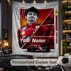 TapestryCharles Leclerc Custom Name Text Personalized Wall Hanging Tapestry Home Wall Decor