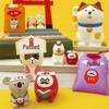 Japanese Zakka Exam Success Daruma Blessing Pig Year Mascot New Year Mini Ornaments