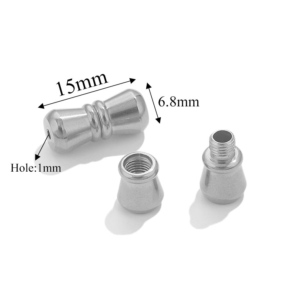 5pcs Stainless Steel Screw Clasps Connectors For Necklace Bracelet Making Supplies DIY Clasps Jewelry Making Craft Accessories