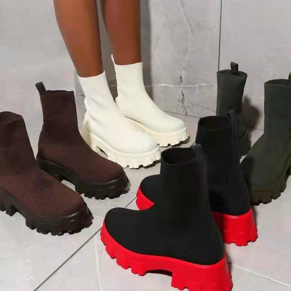Moda da donna Casual Martin Boots Fondo spesso Tacco spesso Stivali da donna  grandi acquista in modo economico — spedizione gratuita, recensioni reali  con foto — Joom
