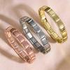 Italian Charm Stainless Steel Bracelets For Women Men 9mm Width Elastic DIY Modular Bracelet Jewelry Gift