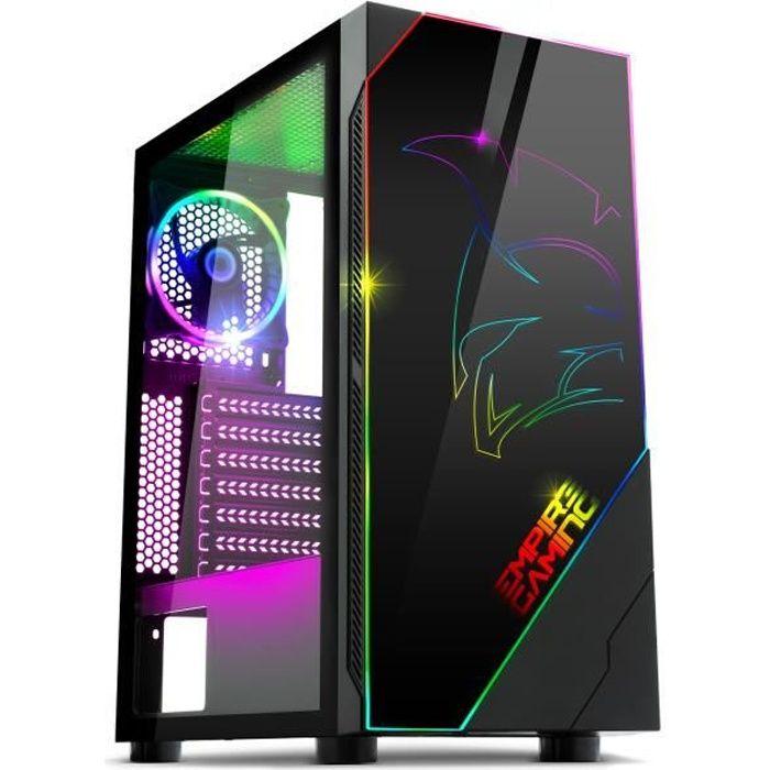 Boitier PC Gamer - EMPIRE GAMING - Spartan - ARGB - Moyenne Tour - ATX