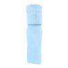 Summer fashion round neck sexy sleeveless vest mid waist split skirt two-piece set solid color cotton and linen women's clothing