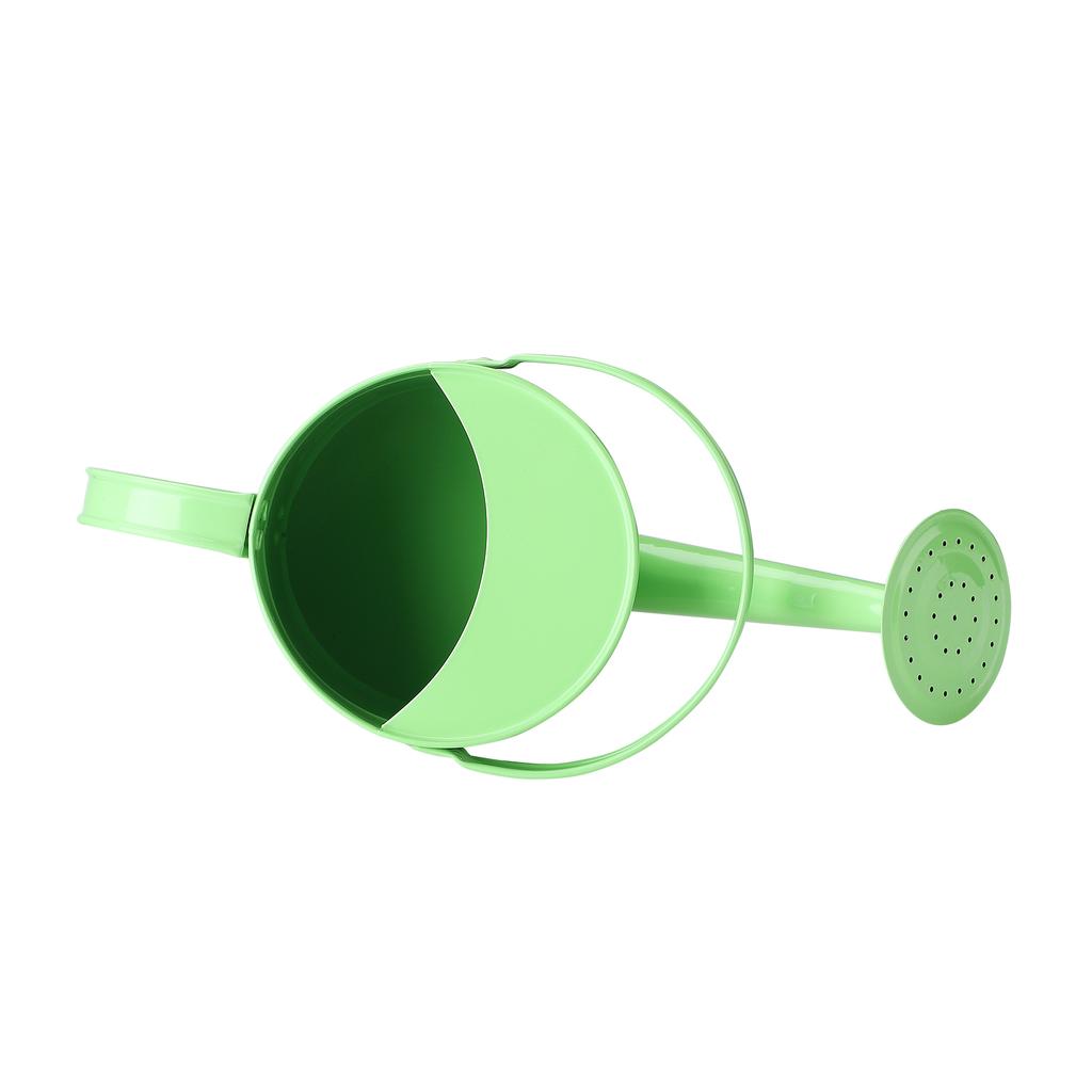 1.5L Metal Watering Can Iron Art Long Spout Water Can for Outdoor Garden Balcony Plants Green