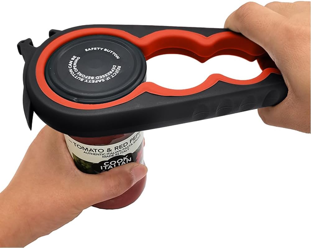 Jar Opener Bottle Opener and Can Opener for Weak Hands, Seniors with Arthritis and Anyone with Low Strength, Mutil Jar Opener Get Lids Off Easily
