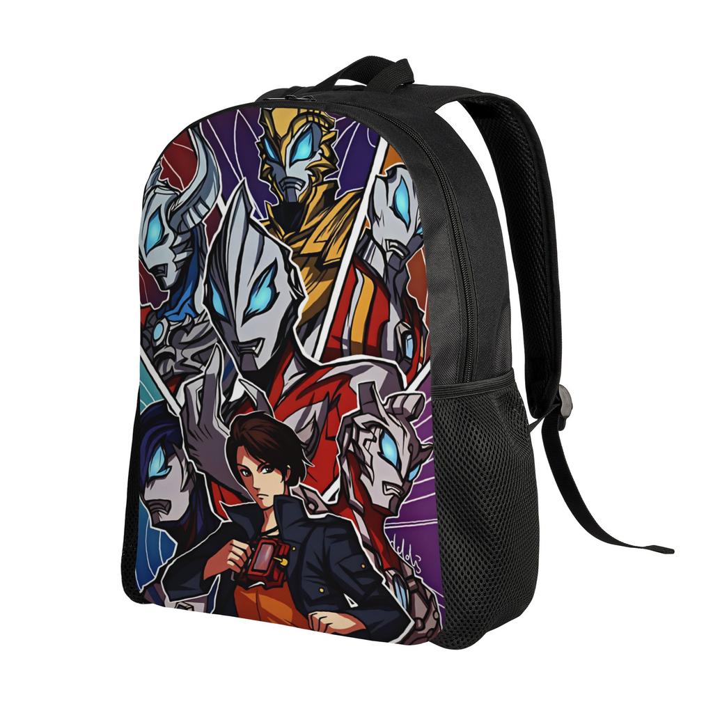 Ultramans Backpack Male Polyester Cycling Backpacks Pattern Novelty High School Bags Rucksack