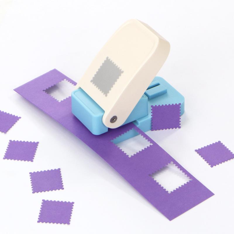 Rectangle Postage Stamp Punch Lever Action Craft Punch For Paper Crafting Scrapbooking Various Materials Punching Tool Embosser