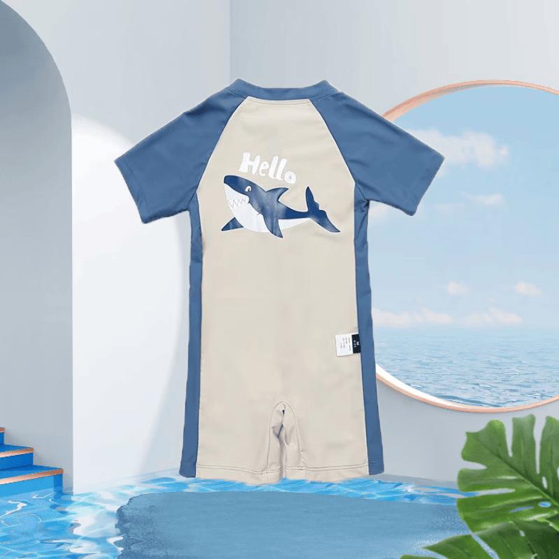 Junwen Boys  Shark Two-Piece Swimsuit