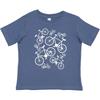 Inktastic Camiseta Branca para Bebê com Bicicletas Grandes/Pequenas Esporte de Bicicleta Bicicleta Ciclismo