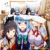 KonoSuba Bedding Set Single Twin Full Queen King Size Bed Set Adult Kid Bedroom Duvetcover Sets Anime Parure De Lit Bed
