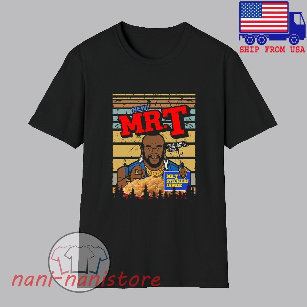 

The A Team Mr. T Cereals Movie Men#039;s Black Size S5XL Unisex T-Shirt S