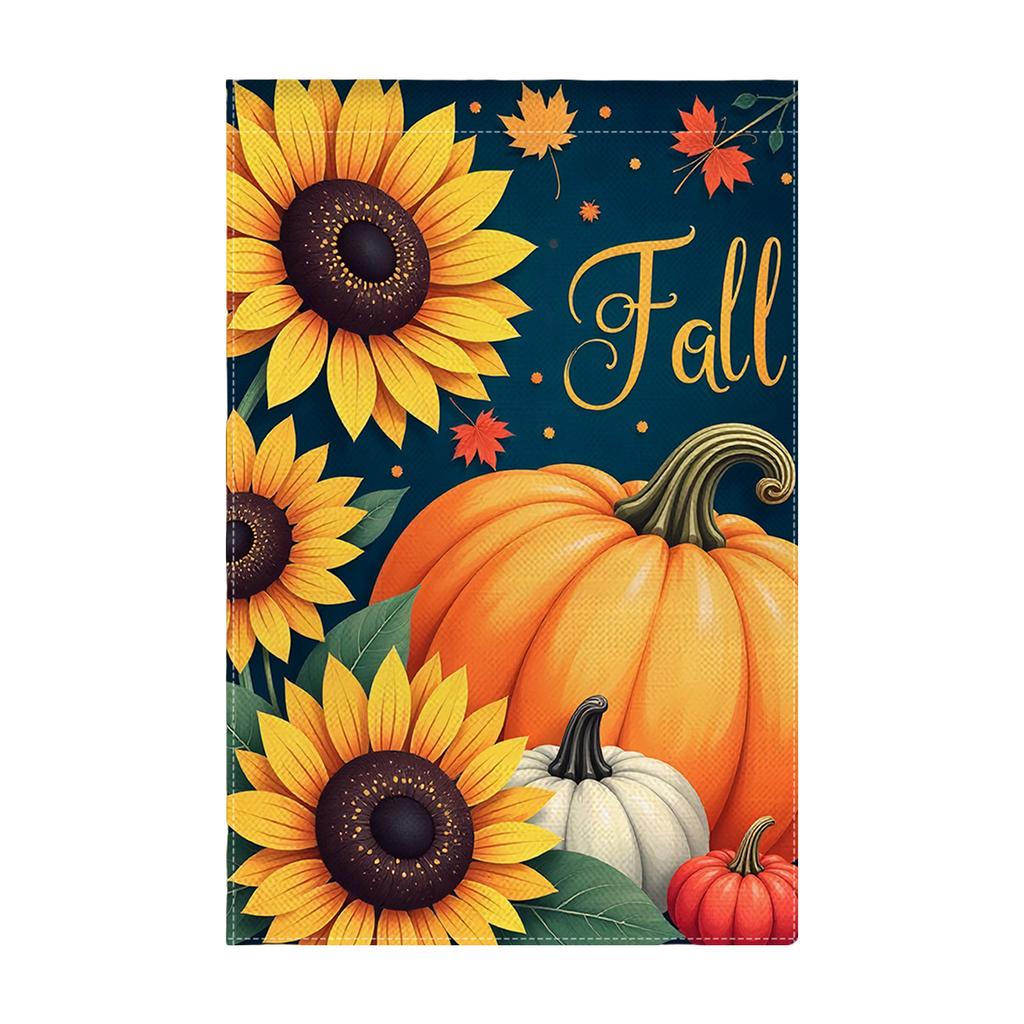Durable Thanksgiving Fall Garden Flag Outdoor Yard Decoration Thanksgiving Banners for Autumn Party Home Decor
