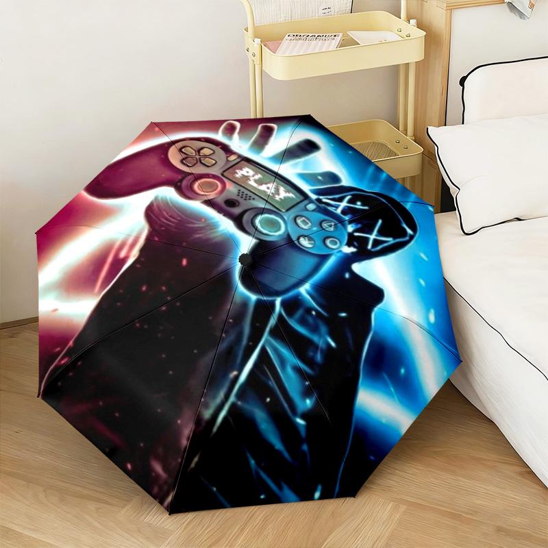 1PC Game Controller Automatic Umbrella - Suitable Travel Outdoor Portable Umbrella Birthday Gift Daily Essentials