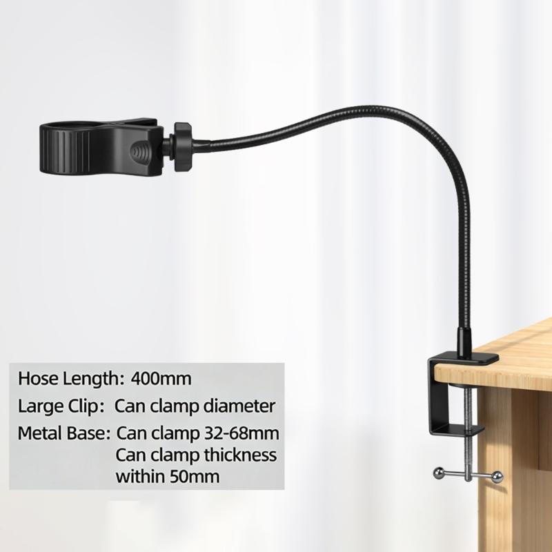 Flexible Gooseneck Microphone Stand Arm 4 Optional Lengths for Precise Stable Positioning in Recording Streaming
