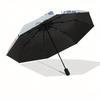 Disney Stitch,Love Automatic Opening and Closing Umbrella - Suitable for All Occasion and Business Umbrella, Unisex Portable Tri-fold Small