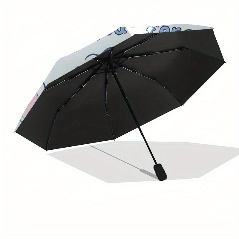 Disney Stitch,Love Automatic Opening and Closing Umbrella - Suitable for All Occasion and Business Umbrella, Unisex Portable Tri-fold Small
