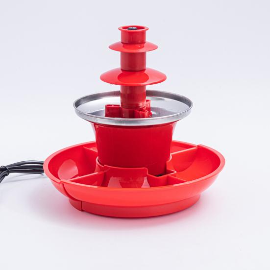 90W Chocolate Fountain Melter Food Grade BPA Free Easy to Clean 3 Tiers Design Christmas