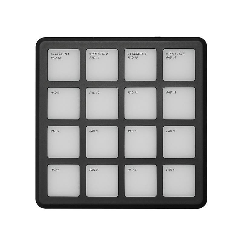 Taşınabilir RGB MIDI Davul Pad DJ Klavye Kontrolcüsü