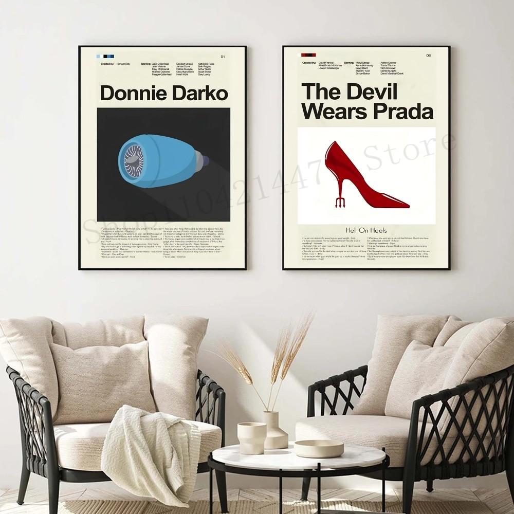 1ks 80. léta Vintage Film Pulp Fiction Film Truman Show Plakát HD Plakáty Domácí Místnost Bar Kavárna Dekor Umění Nástěnná Malba Obrázek