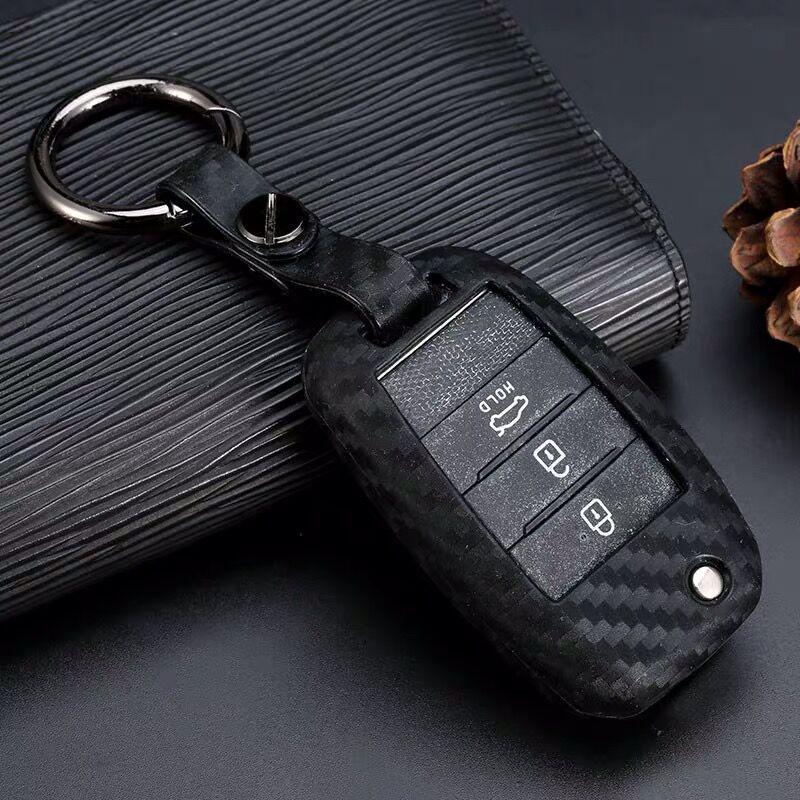Compatible Kia Forte K3 K2 Cadenza K4 Pegas KX7 Carbon Fiber Key Fob Case