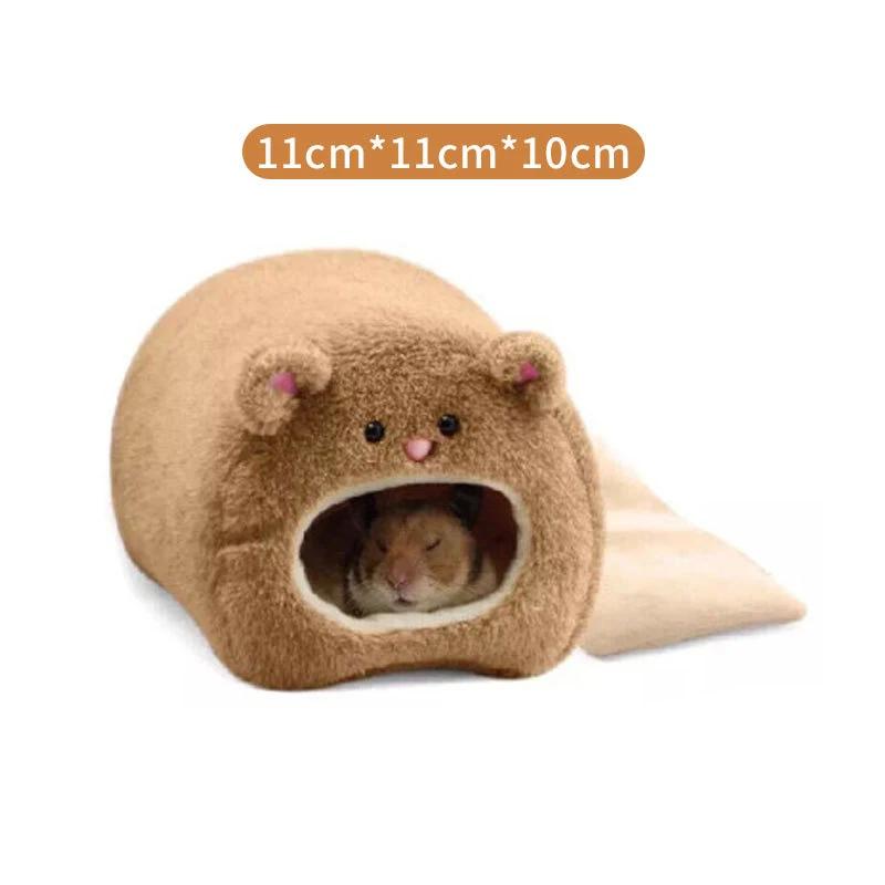 Hamster Soft Warm Bed Rat Hammock Pig Squirrel Winter Pet Toy Hamster Cage House Hanging Nest Mat House Bed Animal Mice Rat Nest