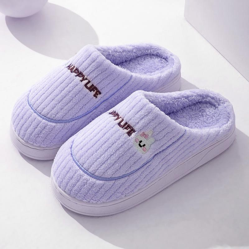Cotton Slippers for Indoor, Home, and Outdoor Wear. Plush Warm, Thick Soled, Non Slip Cotton Shoes for Men, Floor Slippers