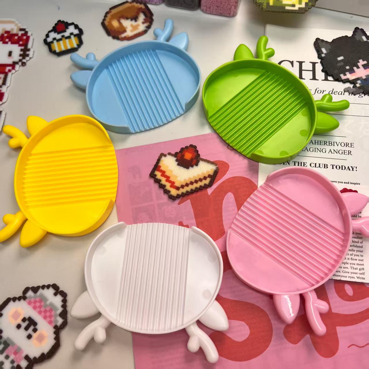 Multi-Functional DIY Bean Spoon & Storage Box розовый