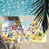 Dessin Animé D-Diddl amour mignon kawaii rose Serviette Séchage Rapide Serviettes de Plage Conviennent Pour Piscines Camping Yoga Et la Salle de Sport