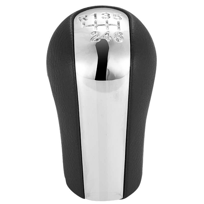 

5/6 Speed Plated Black Leather Gear Shift Knob for Toyota Corolla - Car Transmission Shifter Handle, Durable Auto Accessories