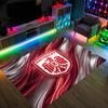 Eintracht Frankfurt Football Design Crystal Velvet Carpet Cozy Non?Slip Printed Rug For Bedroom Living Room Entrance