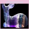 Hand Mini Carved Deer Natural Fluorite Quartz Crystal Gift Healing Home Decor