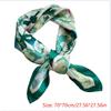 Retro 70*70 Square Scarf Colorful Silk Scarf Women Neck Scarf All-Match Shawl  Trendy Headscarf Women'S Accessories Gifts