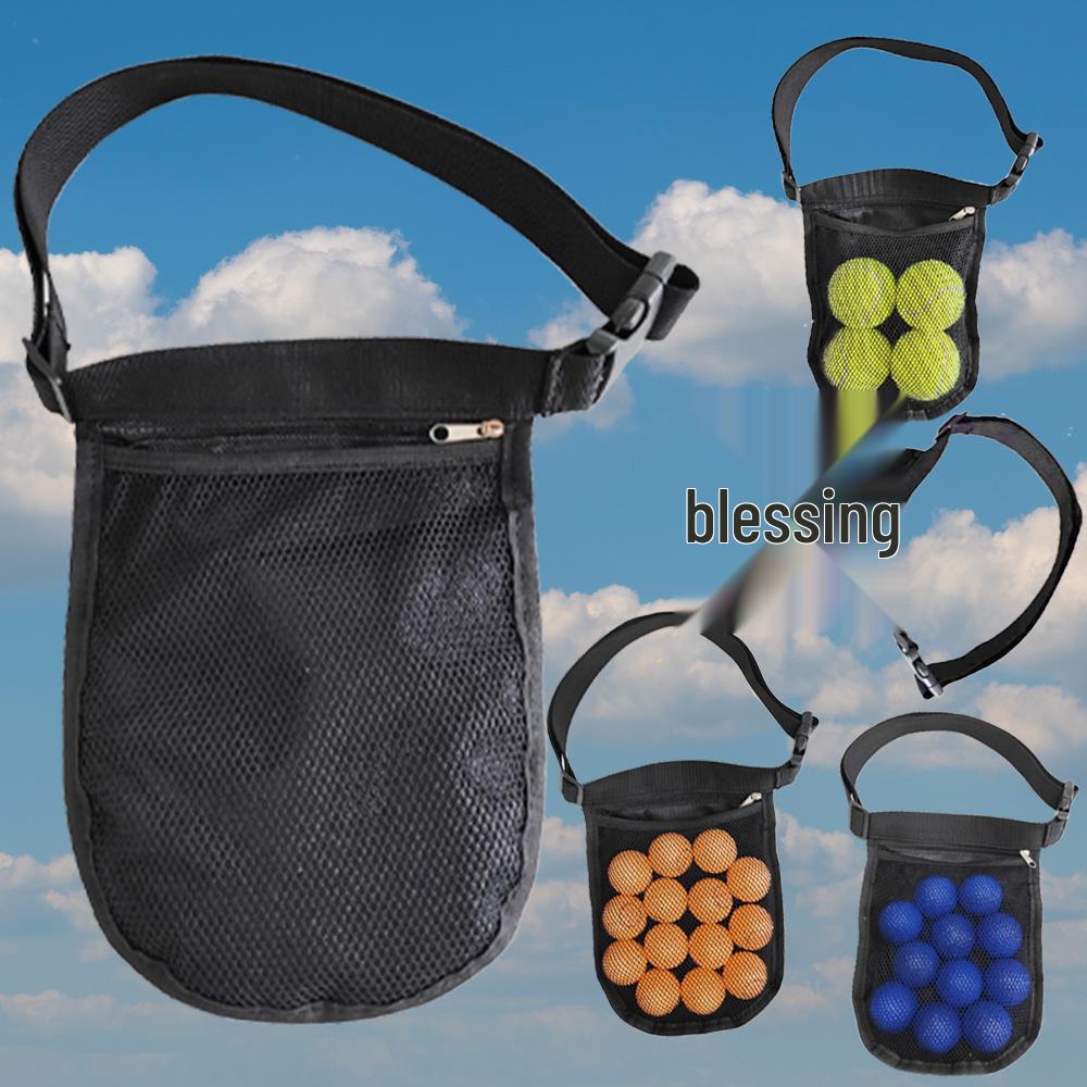 Portable Sports Ball Pickup & Storage Waist Bag for Tennis, Ping Pong, Golf, Pickleball