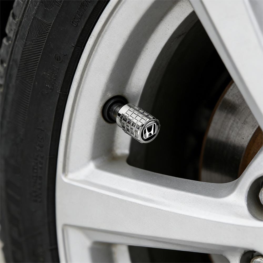 4Pcs Car Wheel Tire Valve Cap Stem Cover Auto Accessories For Honda Civic FIT Accord Prelude CRV 5th City CRZ CRX Jazz HRV Pilot