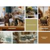 12Pcs Simulation Wildlife Animals Model Toy Mini Figures Dolls Action Figurines Toys for Children Set Gift Cake Decoration