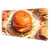 Cartoon Hamburger Magic Party Game Mat Durable Rubber for MTG&TCG Games 35X60cm Mouse Pad Offices Desk Mats Friendly Design