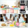 4 ice cream storage containers compatible with NC299AM/NC300 ice cream manufacturing cups for sealing ice cream cans.