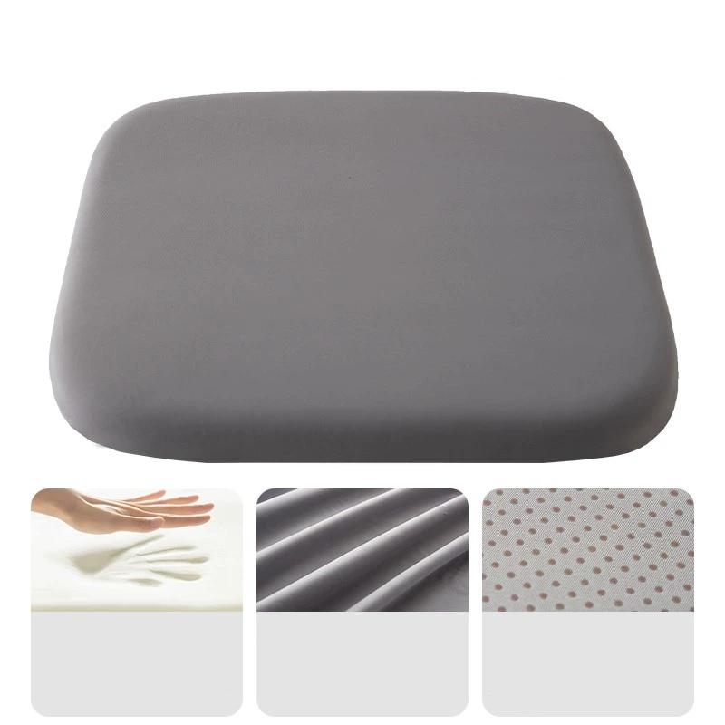 40x40cm Square Chair Cushion Comfortable Memory Foam Seat Cushion Non-Slip Chair Pads with Removable Cover For Office Car JT575