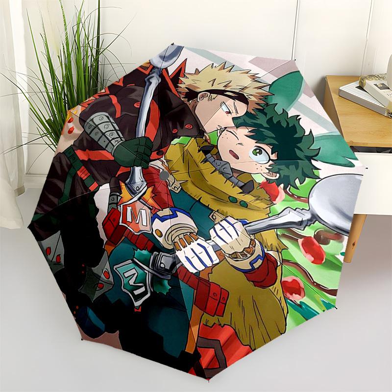 

1pc My Hero Academia Boku no Hero Academia Outdoor Umbrella - Automatic Opening/Closing, Collapsible Design with 8-Rib Iron Frame - Perfect Gift for F