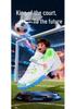 Children's Velcro Studded Football Shoes for Teens - Boys & Girls Grass Training Sports Sneakers