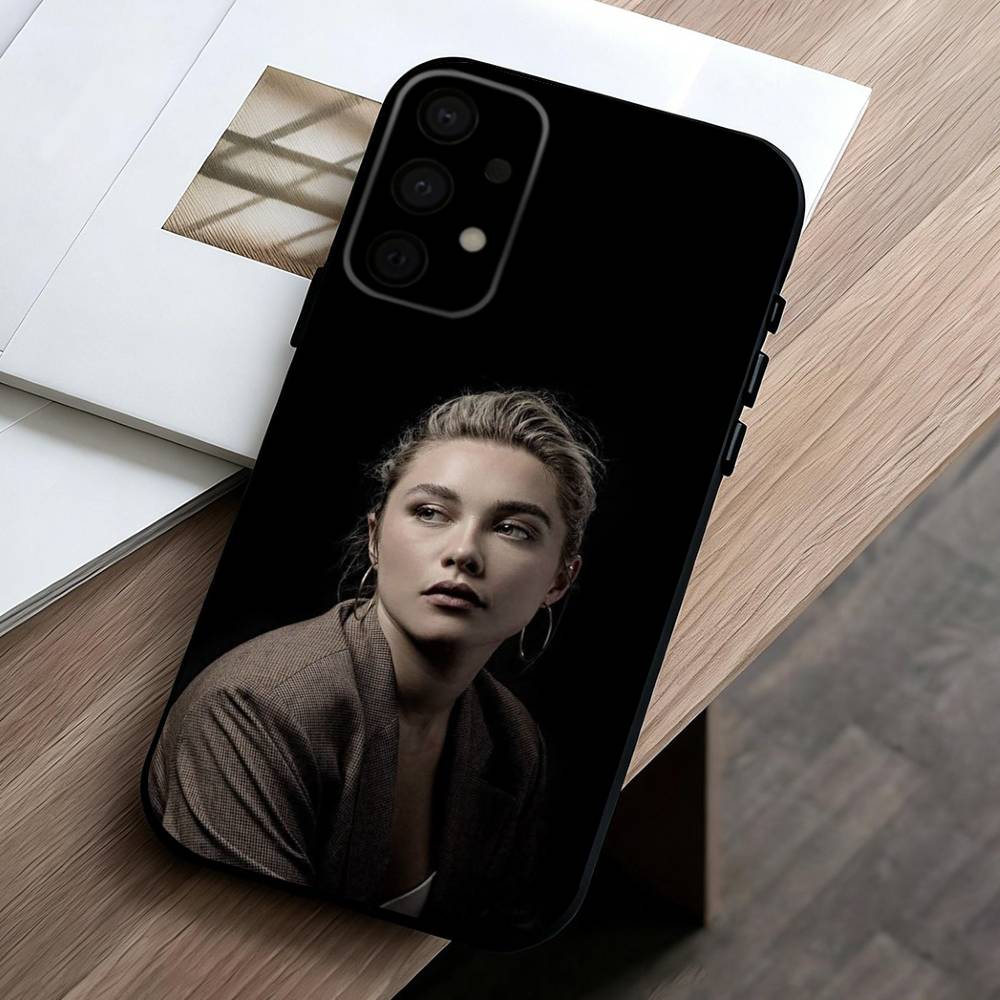 Indie-Darling F-Florence P-Pugh Phone Case For Samsung Galaxy A73,A72,A71,A70,A53,A52,A51,Soft Silicone Black Cover