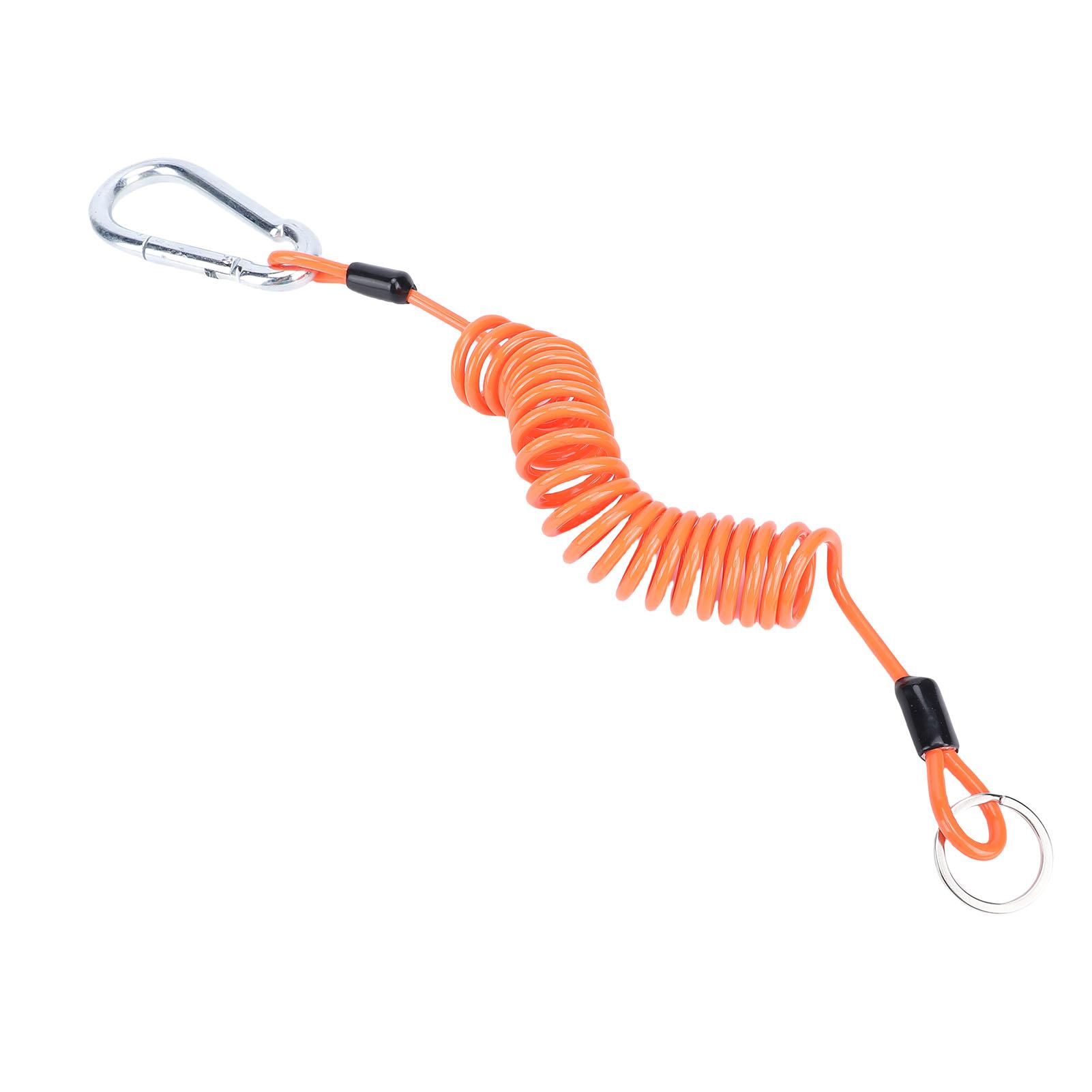 6-футовый Отсоединяемый трос прицепа из нержавеющей стали со спиралью и зажимом заземления для автодома, прицепа, лодки